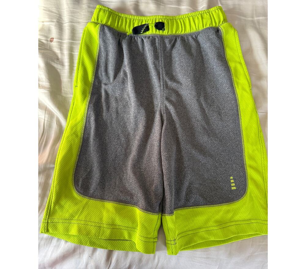 Landsend grey and yellow shorts size 10-12